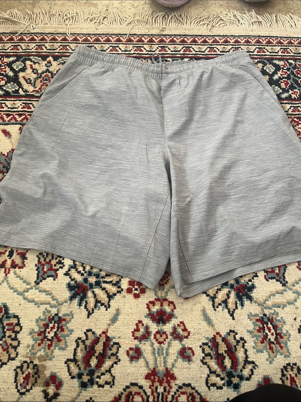 lululemon athletica Men's Heather Gray Athletic Shorts
